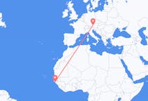 Flyg från Bissau, Guinea-Bissau till Salzburg, Österrike
