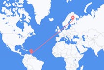 Flights from St George's, Grenada to Kajaani, Finland