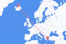 出发地 希腊米科诺斯目的地 冰岛阿克雷里的航班