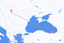 Vluchten van Debrecen, Hongarije naar Trabzon, Turkije