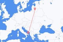 Vluchten van Kaunas, Litouwen naar Brindisi, Italië