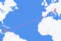 哥伦比亚出发地 卡塔赫纳飞往哥伦比亚目的地 扎達爾的航班