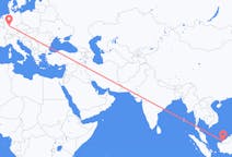 Flyreiser fra Sibu, Malaysia til Frankfurt, Tyskland