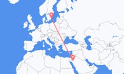 Flights from Tabuk, Saudi Arabia to Kalmar, Sweden