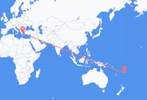 Flyg från Kadavu, Fiji till Aten, Grekland