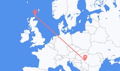 Flyg från Kirkwall, Skottland till Timișoara, Rumänien
