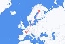 Flyreiser fra Le Puy-en-Velay, Frankrike til Uleåborg, Finland