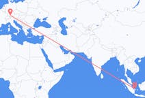 Flyreiser fra Pangkal Pinang, Indonesia til Memmingen, Tyskland