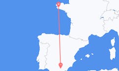 Flights from Quimper, France to Granada, Spain