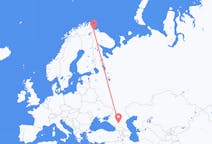 出发地 俄罗斯出发地 矿物质沃迪目的地 挪威希尔克内斯的航班