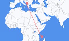 Flyreiser fra Mamoudzou, Frankrike til Corfu, Hellas