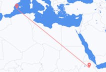 出发地 埃塞俄比亚出发地 德西目的地 西班牙埃维萨的航班