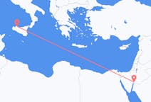 Flyg från Akaba, Jordanien till Palermo, Italien