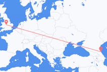 Flyrejser fra Makhatjkala, Rusland til Birmingham, England