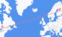 Flyreiser fra North Bay, Canada til Kajana, Finland
