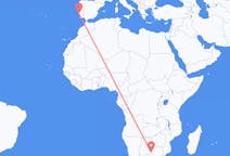 Vluchten van Gaborone, Botswana naar Lissabon, Portugal