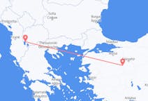 Lennot Ohridista, Pohjois-Makedonia Kütahyaan, Turkki