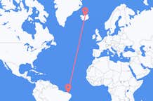 Flyreiser fra Fortaleza, Brasil til Akureyri, Island