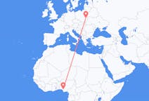 Flyreiser fra Benin by, Nigeria til Lublin, Polen