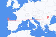 Flyreiser fra La Coruña, til București
