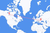 Flights from Yellowknife, Canada to Bacău, Romania