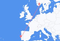 Flyrejser fra Lissabon, Portugal til Kristiansand, Norge