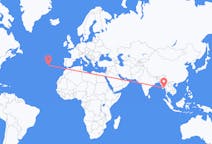 Flights from Yangon, Myanmar (Burma) to Ponta Delgada, Portugal