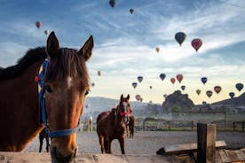 Cappadocië Paardrijden Ervaring Zonsopgang Zonsondergang Overdag