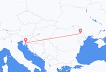 Flyrejser fra Chișinău til Rijeka
