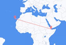 Flights from Balbala, Djibouti to Valverde, Spain