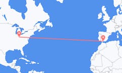 미국 데이턴에서 출발해 스페인 말라가로(으)로 가는 항공편