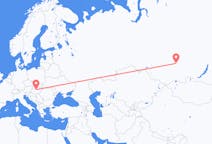Fly fra Krasnojarsk til Budapest