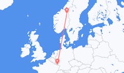Loty z miasta Røros do miasta Saarbrücken