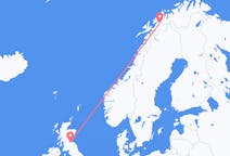 Flyg från Bardufoss, Norge till Edinburgh, Skottland