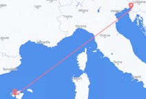 Flyg från Trieste, Italien till Palma de Mallorca, Spanien