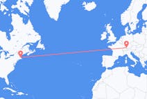 Flyrejser fra Boston til Friedrichshafen