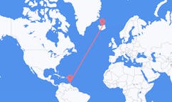 Voli dalla città di San Giorgio, Grenada alla città di Akureyri, Islanda