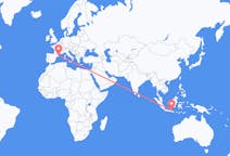 Flyg från Surabaya, Indonesien till Girona, Spanien