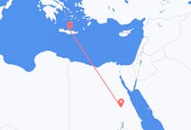 Vluchten van Luxor, Egypte naar Iraklion, Griekenland
