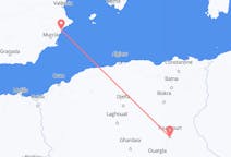 Flyreiser fra Touggourt, Algerie til Alicante, Spania