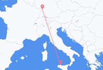 Flyreiser fra Palermo, Italia til Karlsruhe, Tyskland