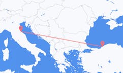 Fly fra Zonguldak til Rimini
