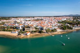 photo of an aerial view of Vila Nova de Milfontes, Alentejo Coast, Portugal.