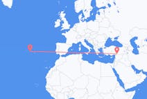 Flights from Gaziantep, Turkey to Horta, Azores, Portugal