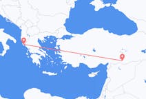 Flyg från Şanlıurfa, Turkiet till Korfu, Grekland