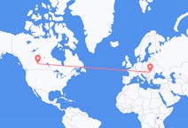 Flights from Lloydminster, Canada to Cluj-Napoca, Romania
