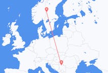 Flights from Belgrade, Serbia to Rörbäcksnäs, Sweden