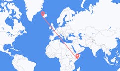 Flights from Mogadishu, Somalia to Reykjavik, Iceland