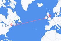 Flights from Boston, the United States to Doncaster, England