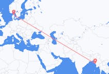 Flights from Kyaukpyu, Myanmar (Burma) to Aalborg, Denmark